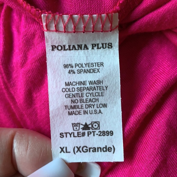 NEW fuchsia off shoulder top XL - Picture 15 of 15